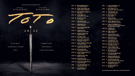toto official tour.